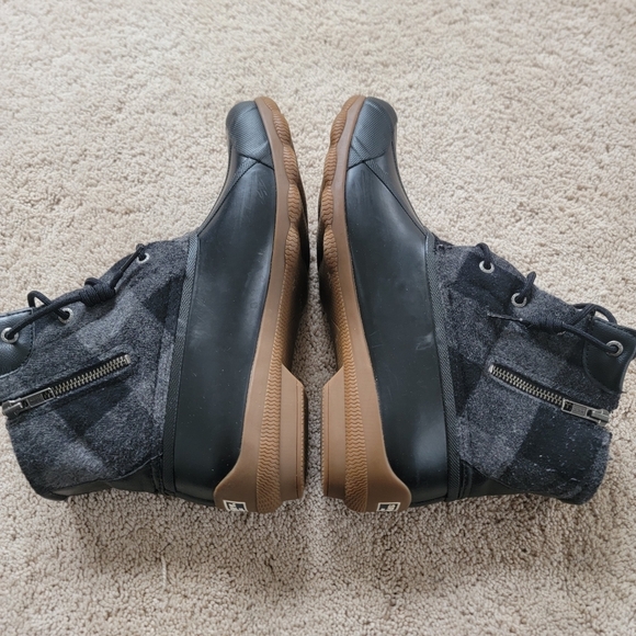 Sperry Saltwater Buffalo Check Duck Boot 9.5 - Picture 3 of 6